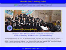 Tablet Screenshot of milwaukeejewishcommunitychorale.org